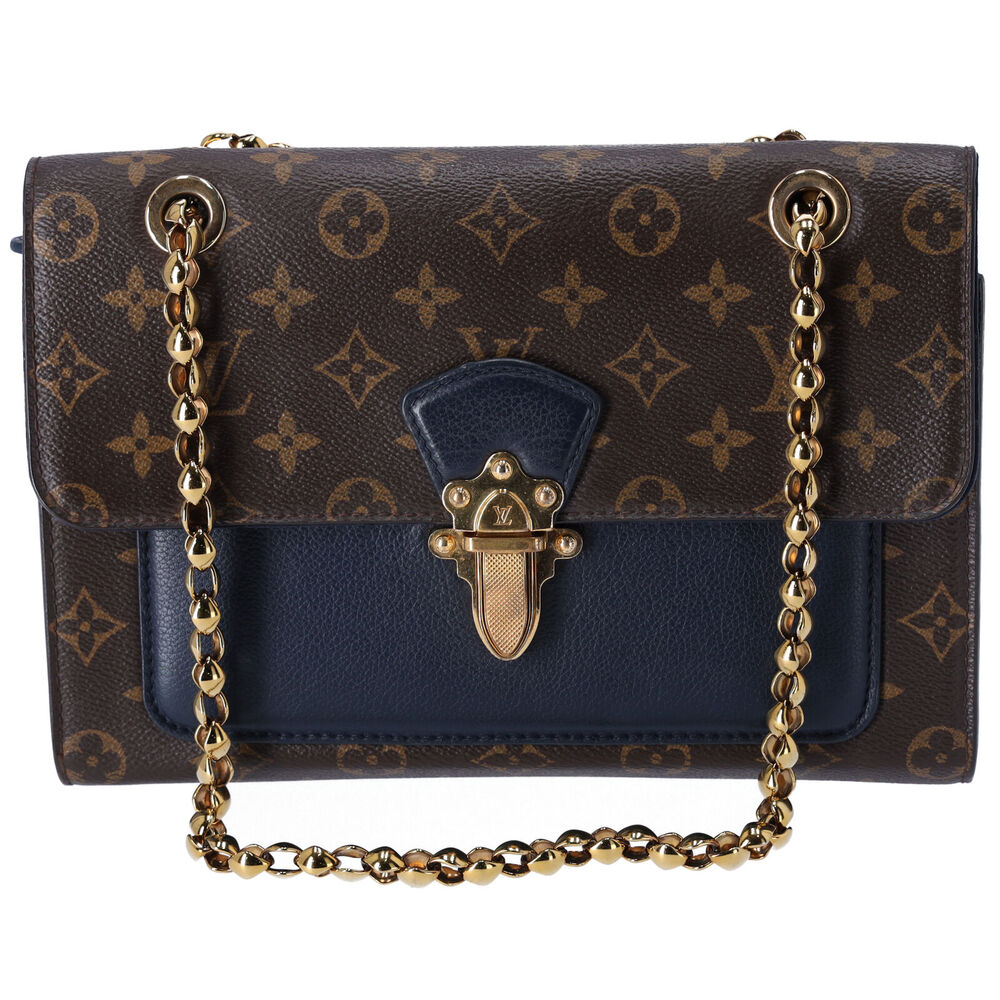 Louis Vuitton Victoire Chain Shoulder Bag Monogram Canvas Brown Malines M44038